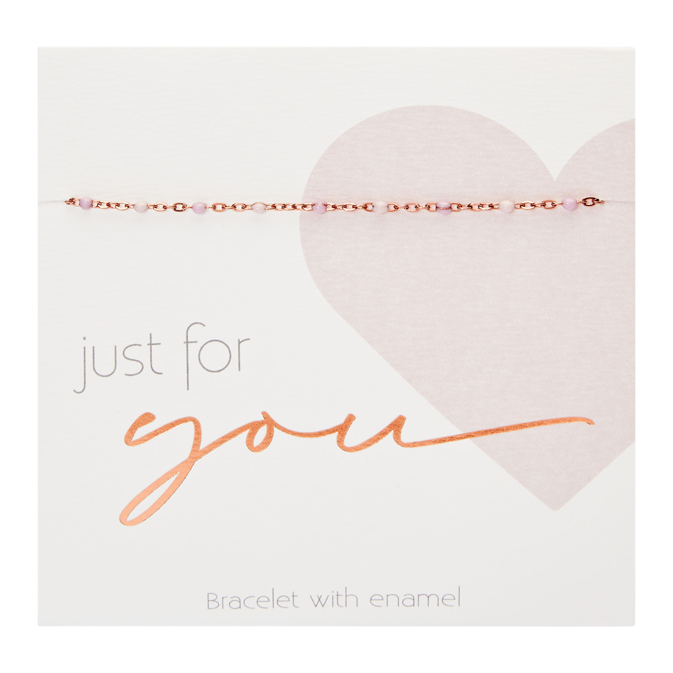 Bracelet-"Just for you"-pink