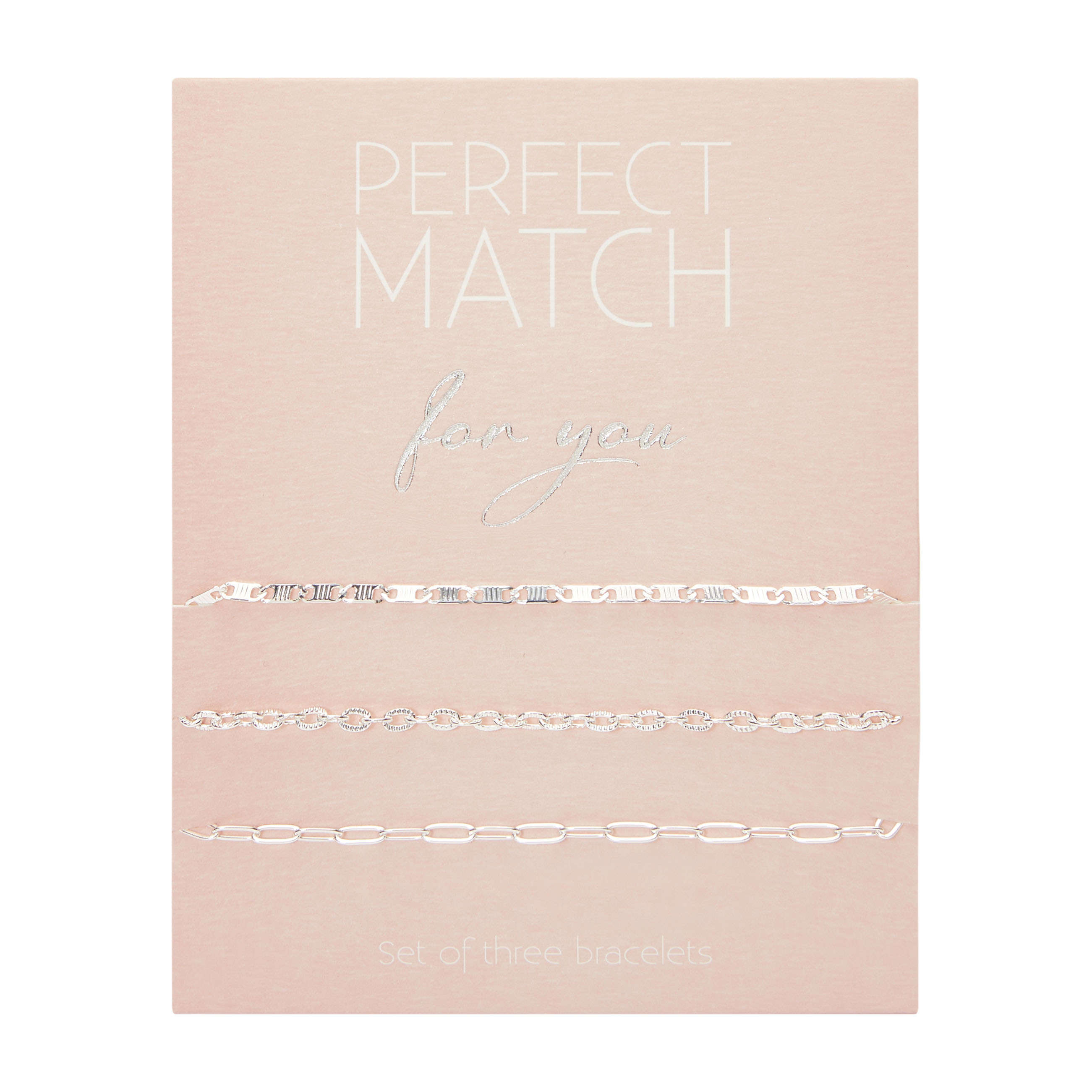 Bracelets-"Perfect match"- silver pl.