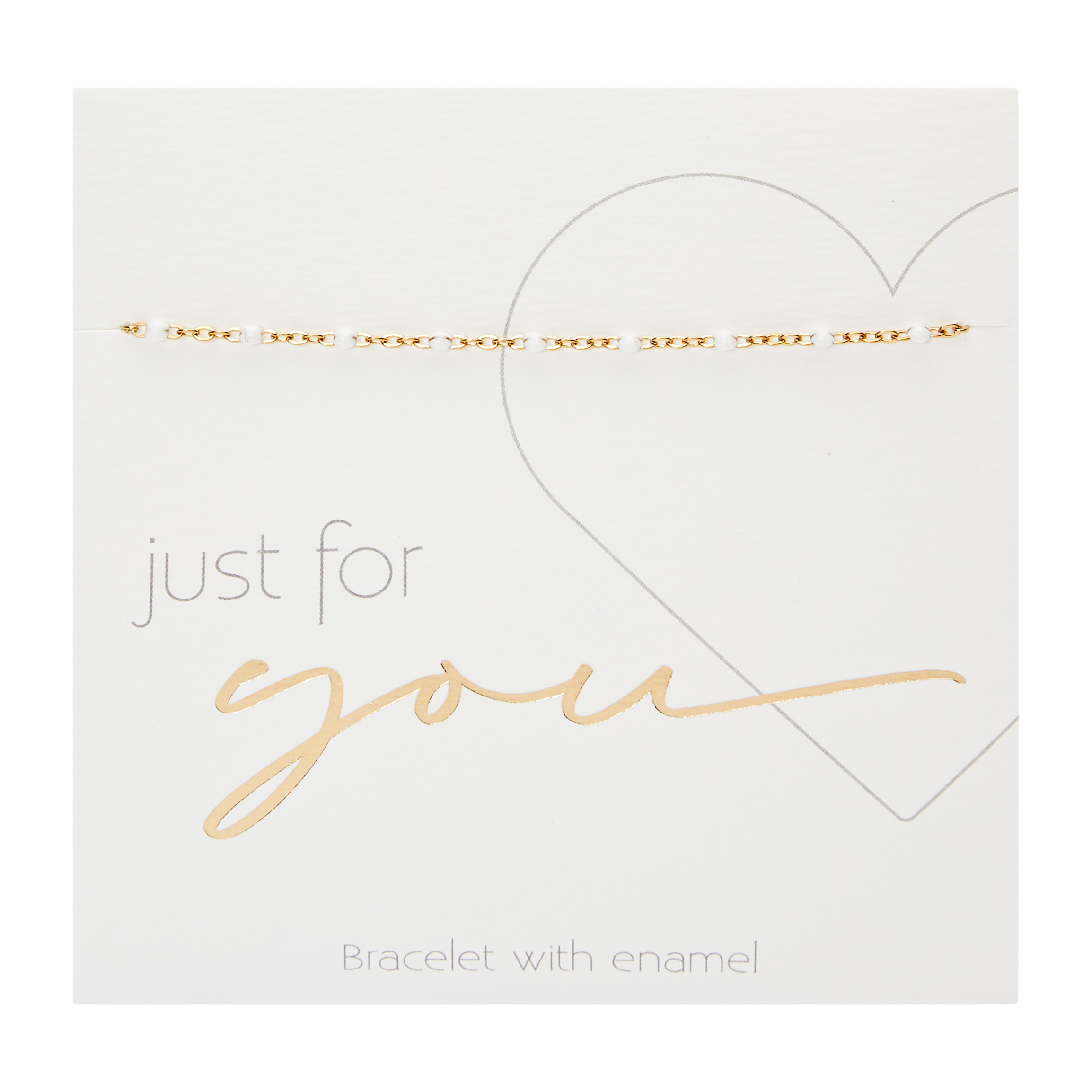 Bracelet-"Just for you"-white