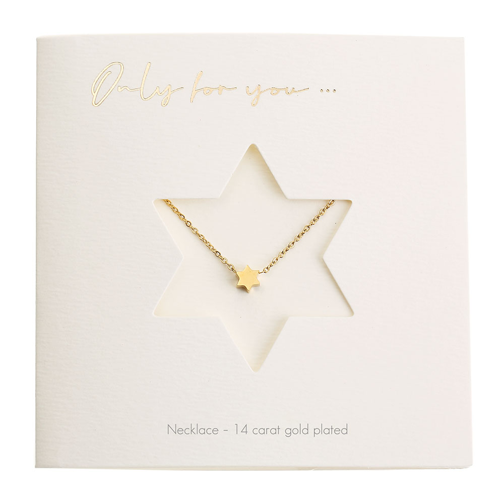 Necklace - Only For You - Star - Gold-Plated