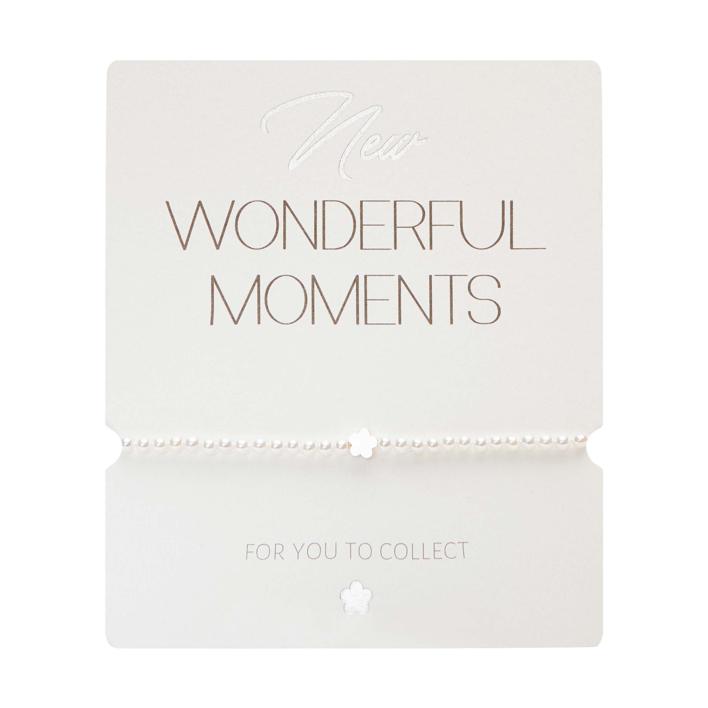 Bracelet-"New Wonderful Moments"-flower-silver pl.