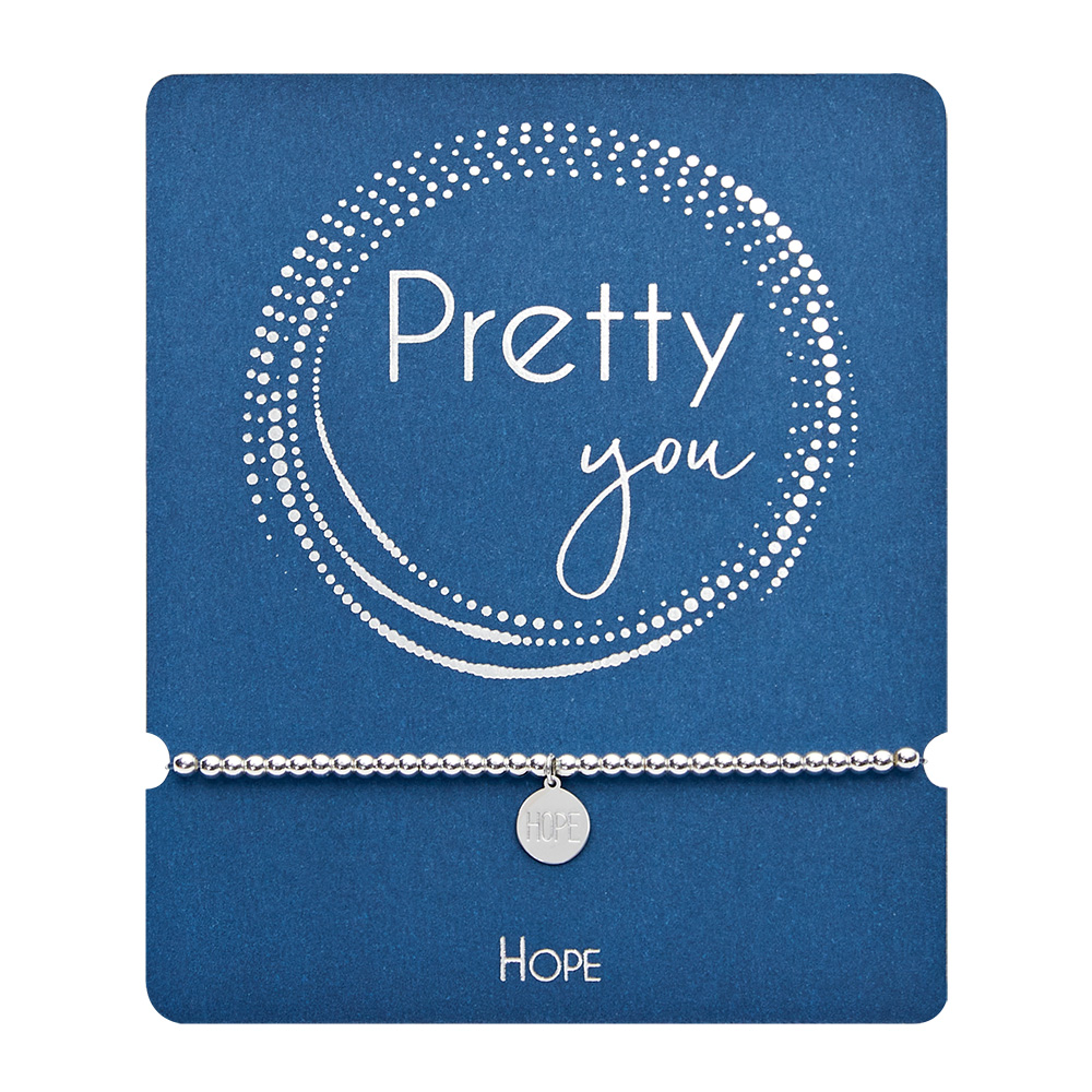 Ball bracelet - "Pretty you" - silver plated - Hope