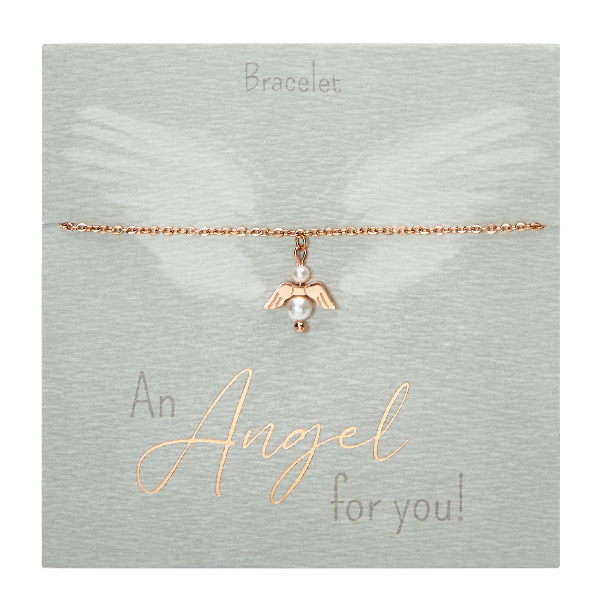 Bracelet-"An Angel for you"-rose gold pl.