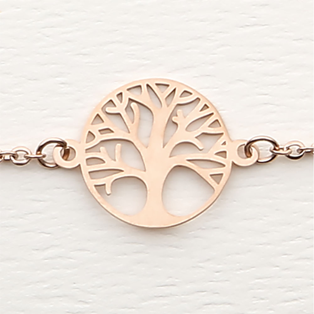 Armband - rosévergoldet - Baum des Lebens