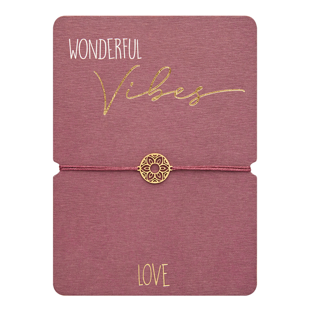 Armband - "Wonderful Vibes" -  vergoldet - Love
