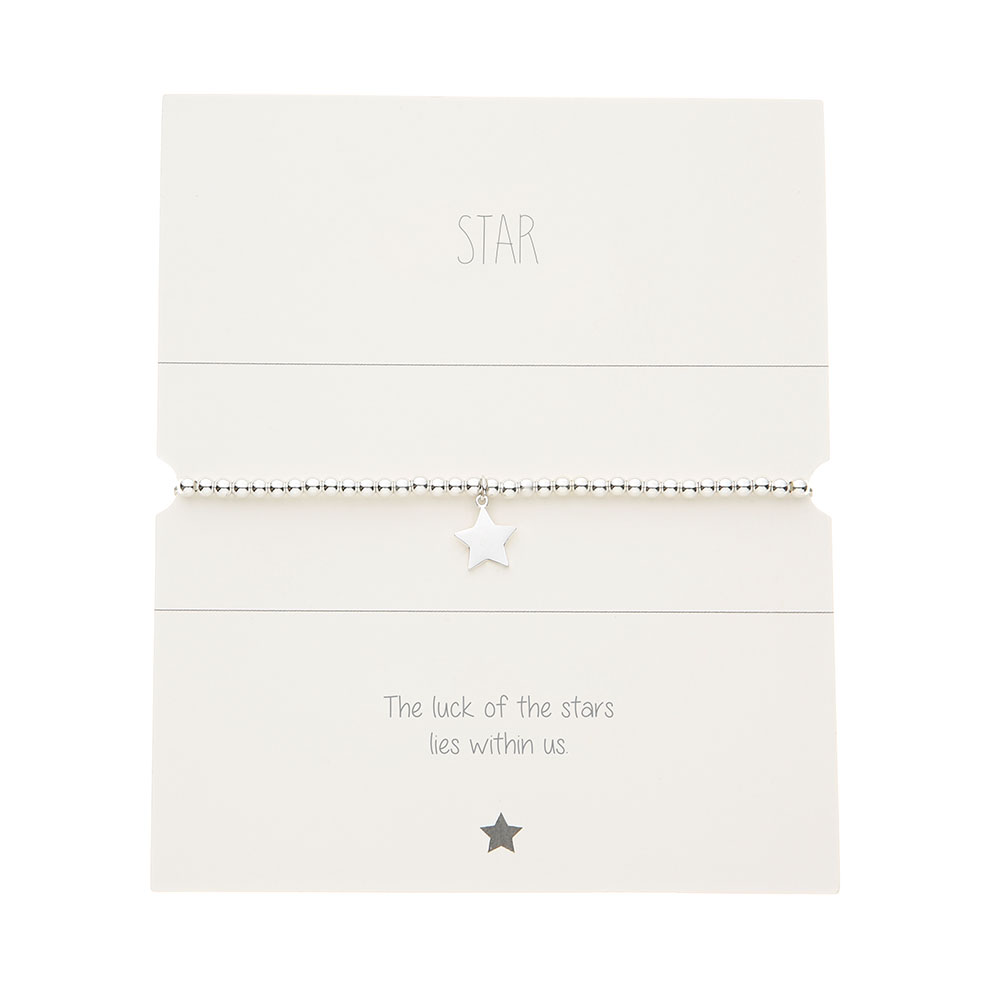 Ball Bracelet - Silver Plated - Star