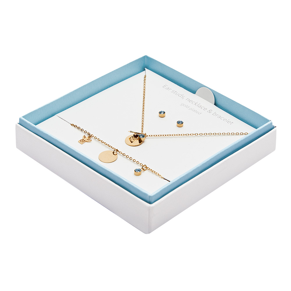 Gift set - "Moments of life" - gold plated - Hope