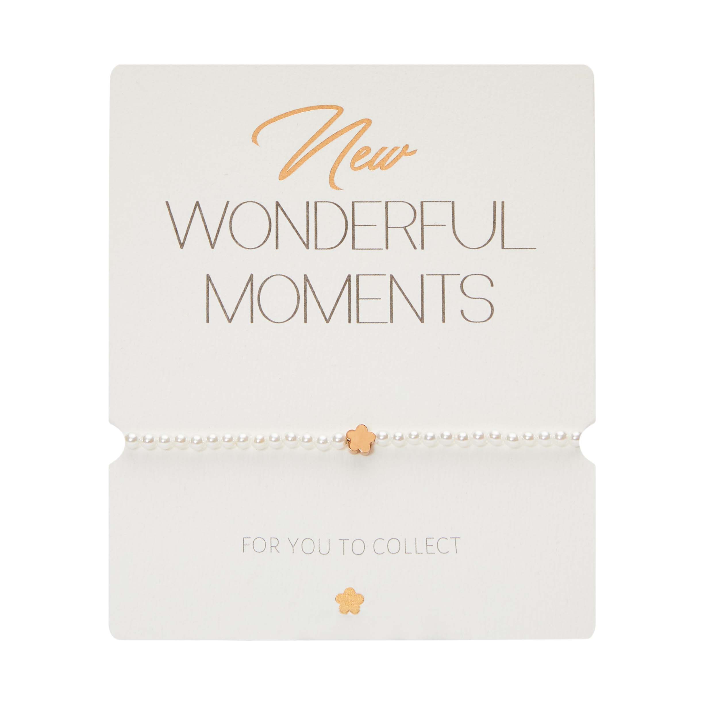 Bracelet-"New Wonderful Moments"-flower-rose gold 