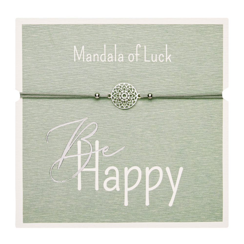 Bracelet - "Be Happy" - sta.st. - mandala of luck
